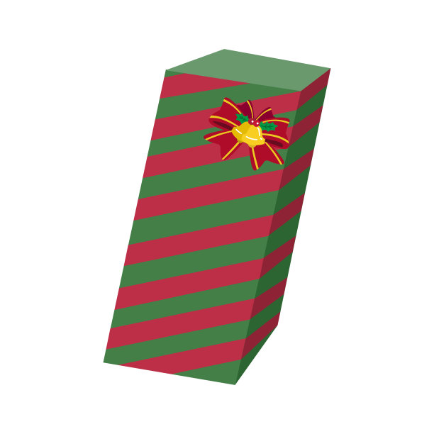 为圣诞节包装的礼物插图图片下载