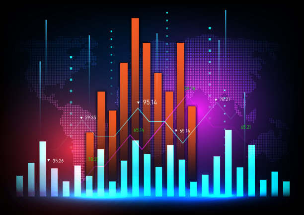 抽象背景概念图股票市场和企业财务图片下载