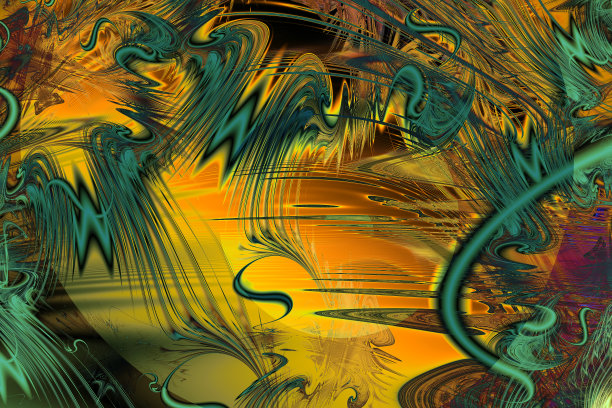 抽象日落湖上，水景图片下载