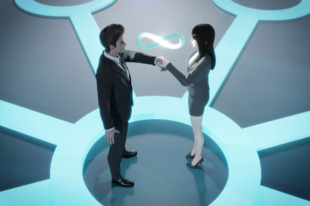 3D插图，3D渲染。交易。结束会议后，商人和商人的手，伙伴关系，团队合作，社区，连接财务，投资概念图片下载