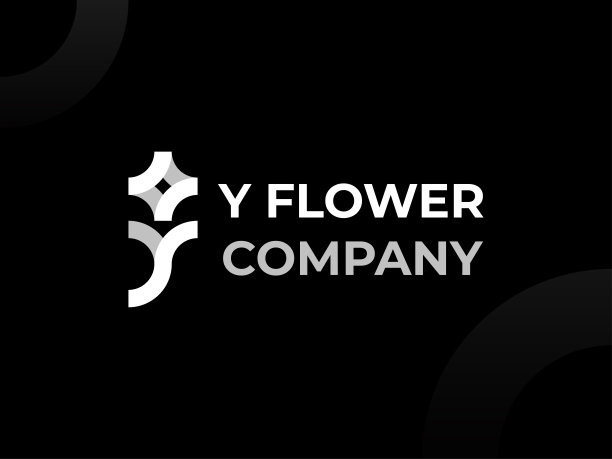 Y花公司符号设计图标矢量插图图片下载