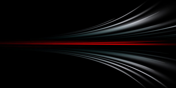 未来的科技。发光模糊的浅红色条纹在背景上运动。魔术移动快线。设计元素图片下载