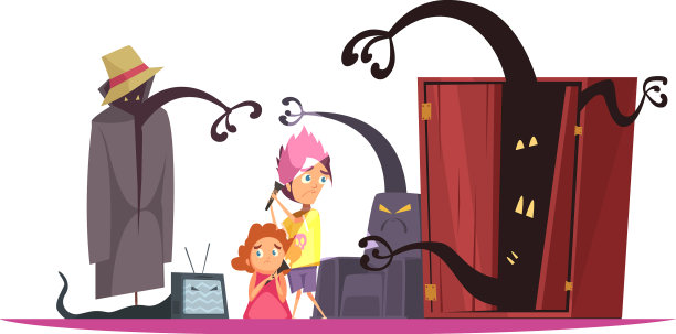 童年恐惧的概念图片下载