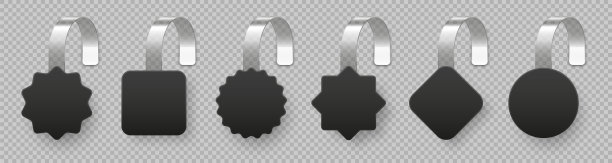 空白的超市促销晃动。货架广告的真实矢量摆动模板。促销或折扣标签。特价价签。图片下载