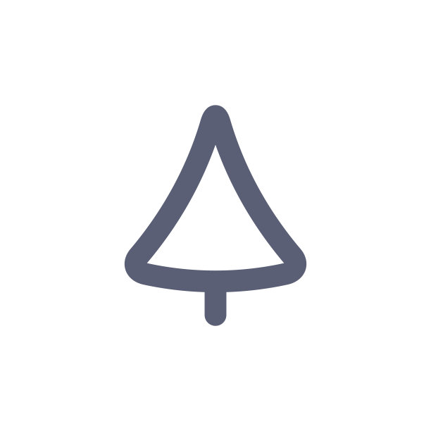 黑杉树图标图片下载