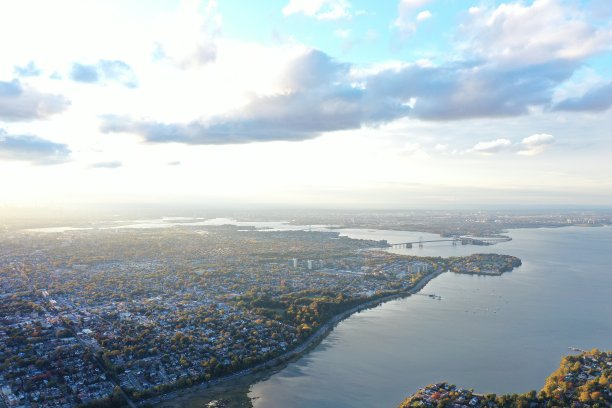 纽约和曼哈顿的鸟瞰图图片下载