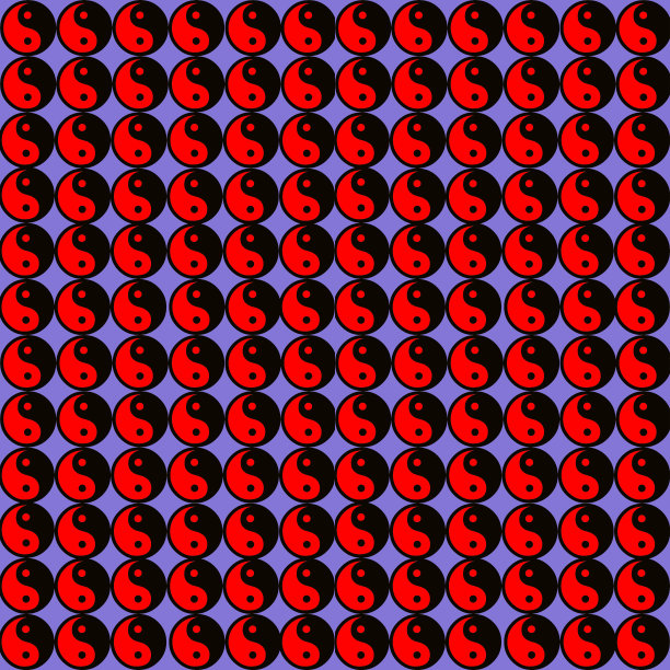 无缝阴阳包装纸设计图片下载