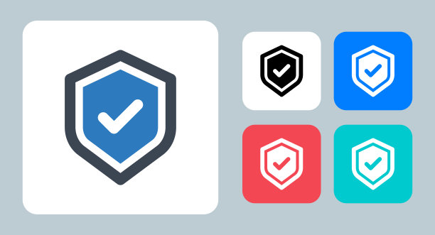 保护图标-矢量插图。保护，安全，防病毒，屏蔽，安全，保护，安全，安全，警卫，保险，保修，保证，验证，标志，符号，平面，图标。图片下载