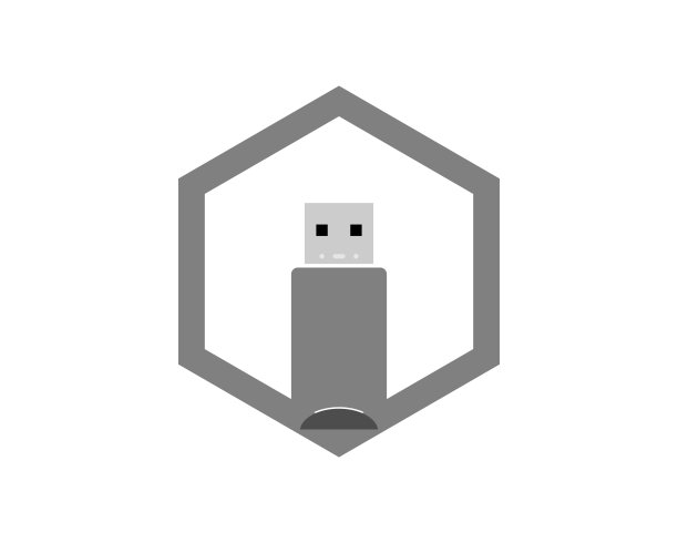 六边形，内部有u-s-b图片下载