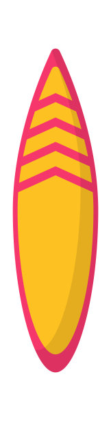 冲浪板极限运动。矢量图图片下载