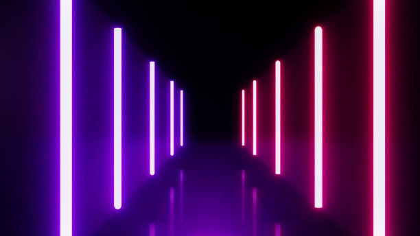 摘要激光霓虹明亮的背景。图片下载