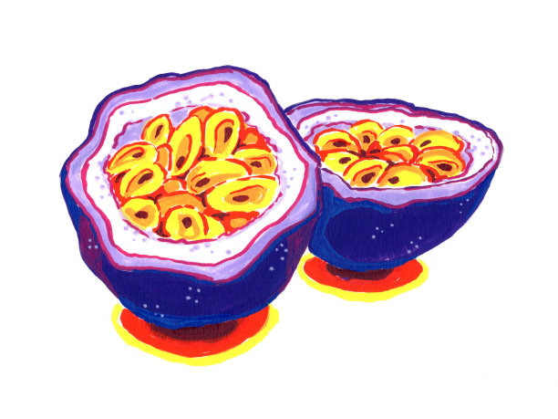 百香果手绘图片下载