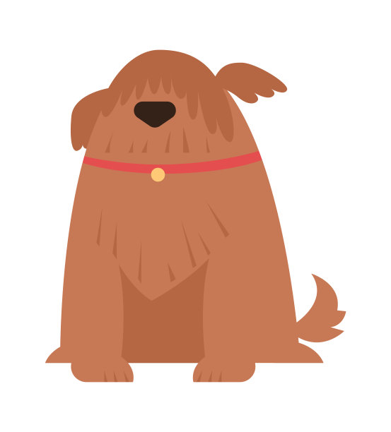 可爱有趣的狗。宠物的动物。矢量图图片下载