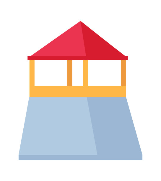 塔儿童游乐场的图标。矢量图图片下载