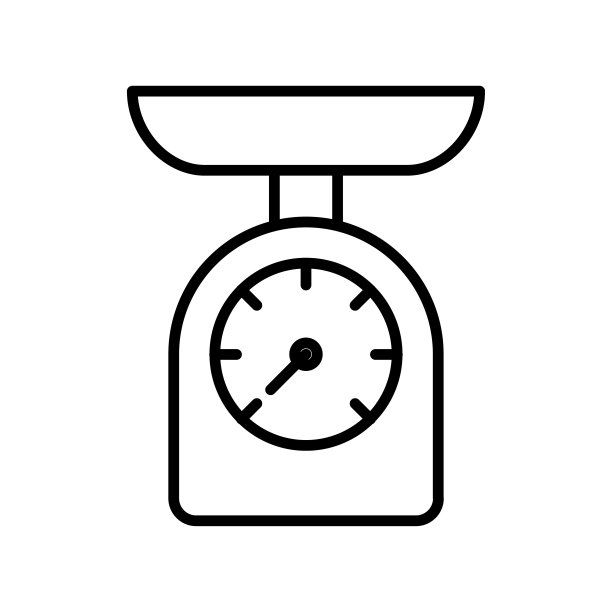 厨房刻度图标标志设计矢量模板插图标志和符号像素完美图片下载