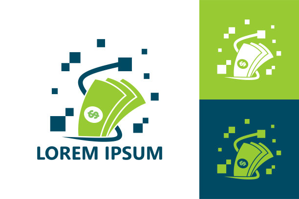 数字货币标志模板设计矢量图片下载