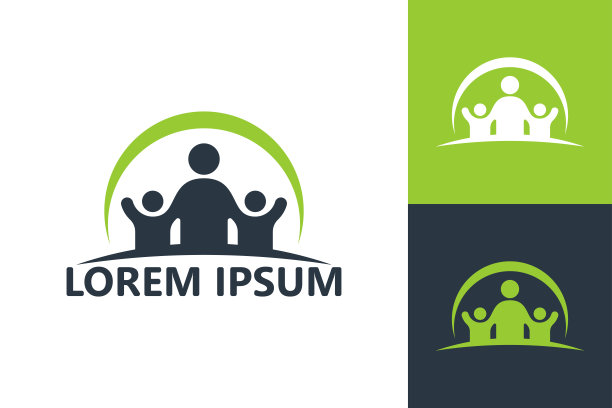 育儿标志模板设计矢量图片下载