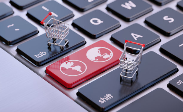 购物车放在电脑键盘上图片下载