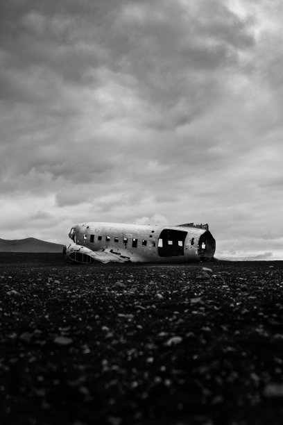 冰岛被遗弃飞机图片下载