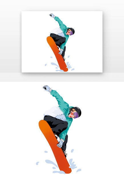 冬天滑雪的人图片下载