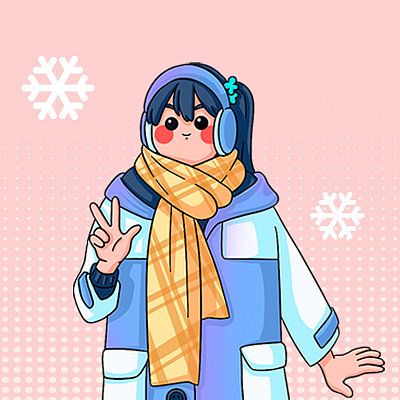 粉色情侣头像女孩手机头像图片下载