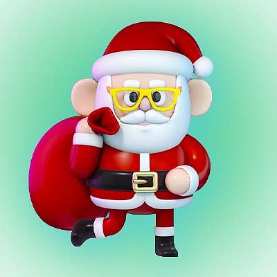 圣诞老人头像图片下载