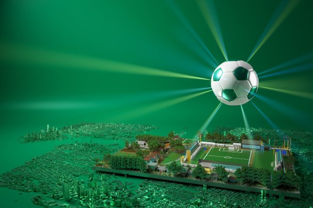 足球球对象、运动球设计、足球元素概念、3d插画、抽象足球技术、智能手机移动屏幕、绿色草地、在线体育直播、赌场体育业务图片下载