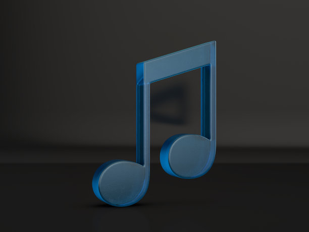 玻璃音符符号图片下载