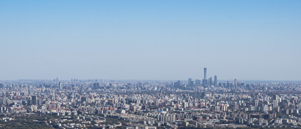从北京CBD的俯瞰图片下载