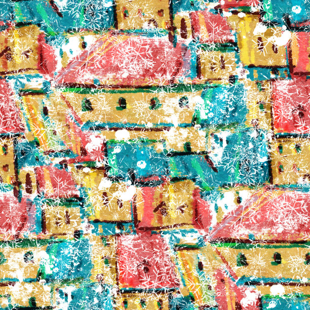 与小镇的无缝模式。图片下载