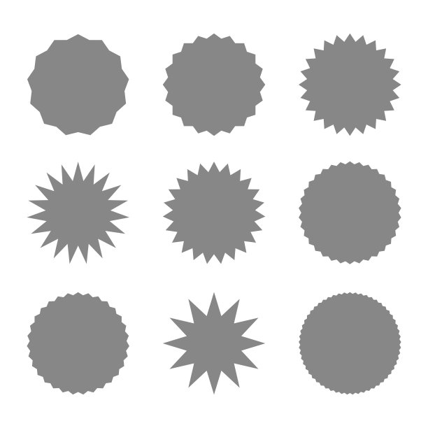 设计元素，星形，棱角，矢量图片下载