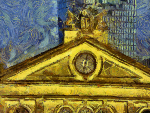 插图创造了一种印象派的绘画风格。图片下载