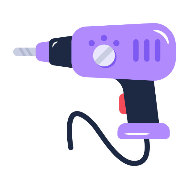 一个方便的平面图标的钻机图片下载