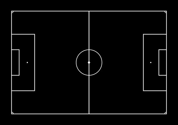 足球场-运动-黑白-头顶/鸟瞰图图片下载