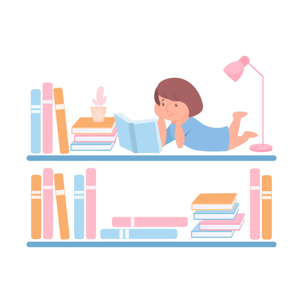 书架上的横幅图片下载