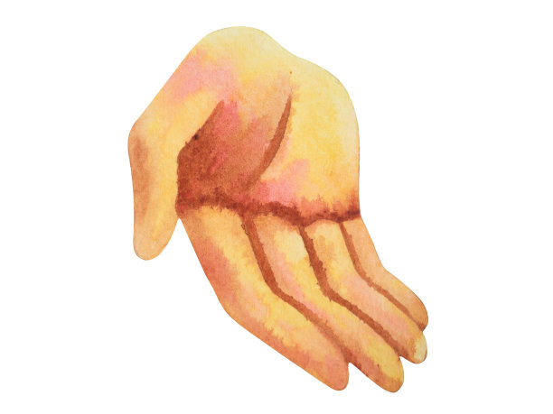 人的手祈祷姿势祈祷身体心理心理健康治愈心灵瑜伽瑜伽瑜伽力量和平能量情感整体相连的宇宙抽象艺术水彩画插画设计图片下载