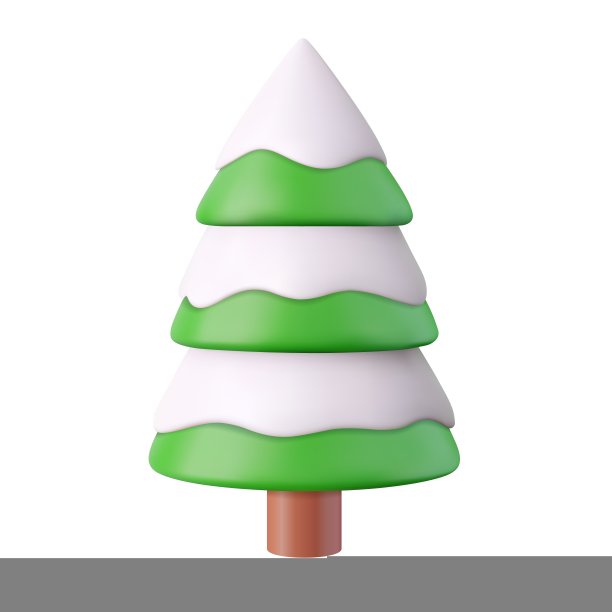 3d的圣诞树。图片下载