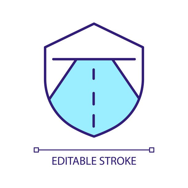 道路安全RGB颜色图标图片下载