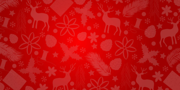 背景圣诞节与花式元素图片下载