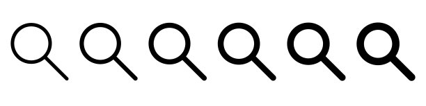 放大镜图标。搜索图标，矢量放大镜或放大镜标志。图片下载