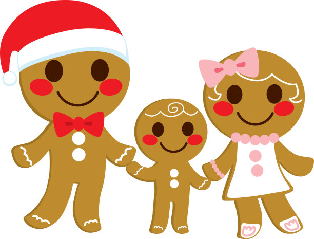 姜饼曲奇家庭图片下载