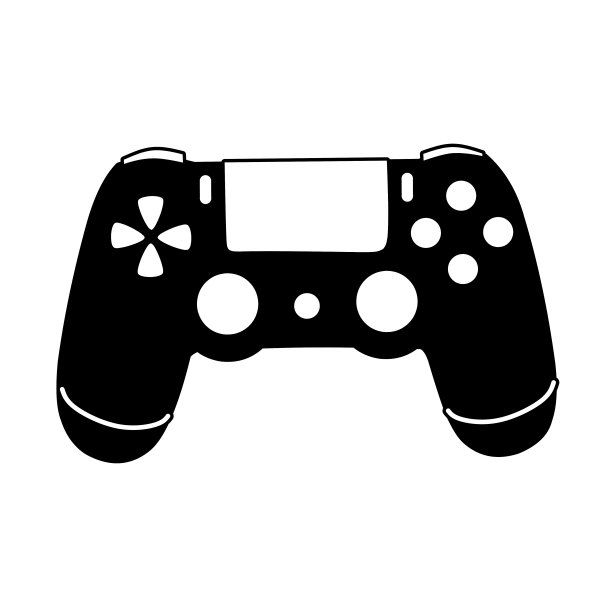 游戏控制器矢量图标。操纵杆图标。技术和娱乐。黑白，矢量图形。矢量图图片下载