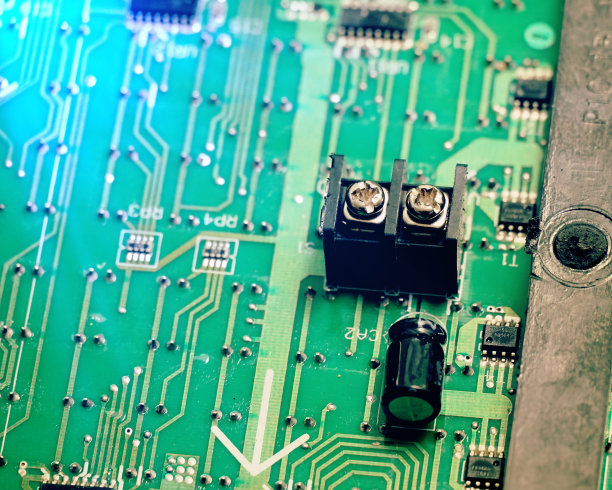 电子线路板闭合图。图片下载