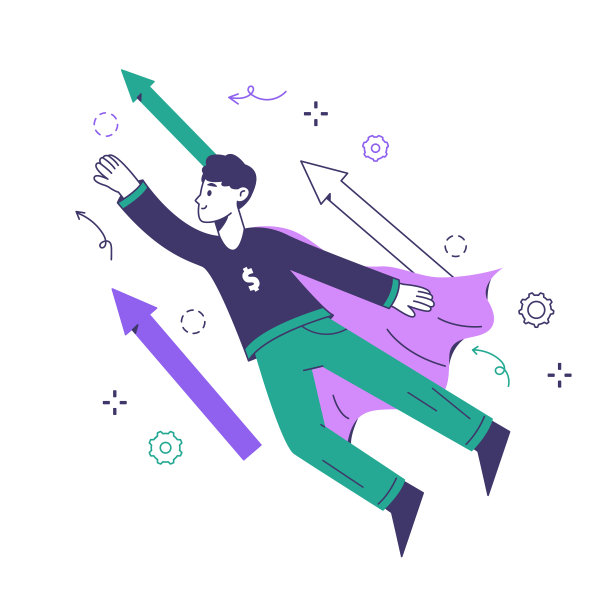 飞得高的超级商人性格男人图片下载