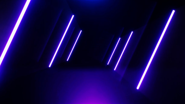 激光霓虹明亮的背景。设计用于横幅广告的技术。图片下载