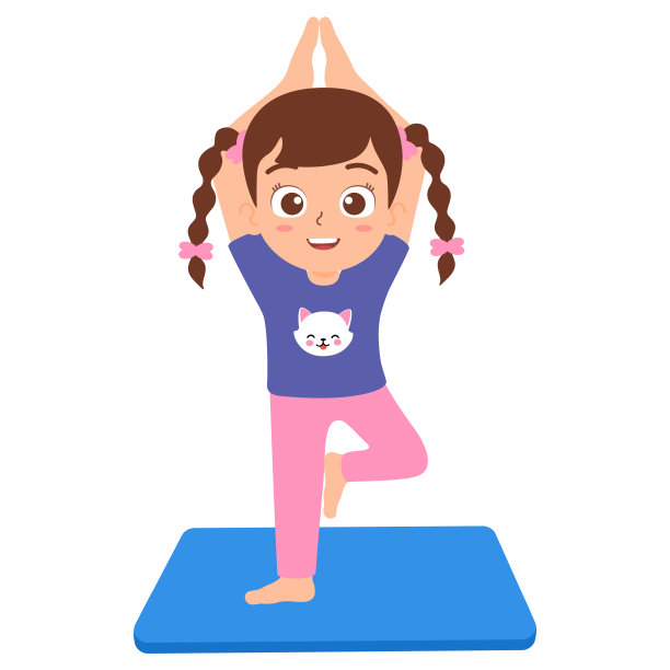 不同的孩子练习瑜伽是为了冥想，这对健康和健康有好处。冥想儿童概念的矢量插图。图片下载