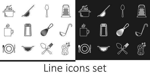 把海绵和泡沫放在厨房勺子里图片下载