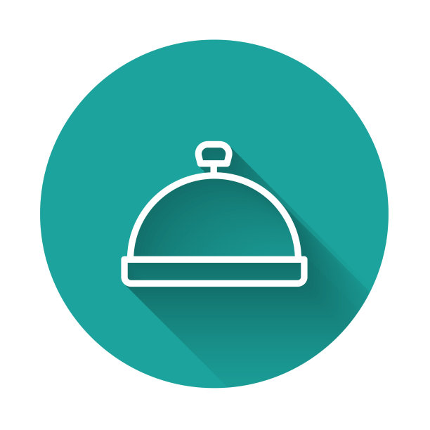 白色的线条覆盖着托盘上的食物图标图片下载