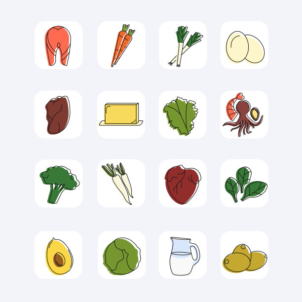 健康食品的图标图片下载