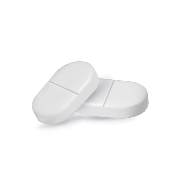 现实的白色药片。3D药物，胶囊和维生素。医学药。医学图片下载
